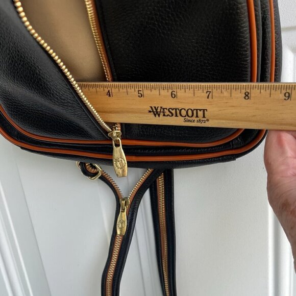 Valentina Backpack & Shoulder Bag Genuine Italian Pebbled Leather Made in Italy - Picture 10 of 15